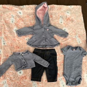 Carter new born set blue color